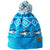Spacecraft Wild Pom Beanie Blue