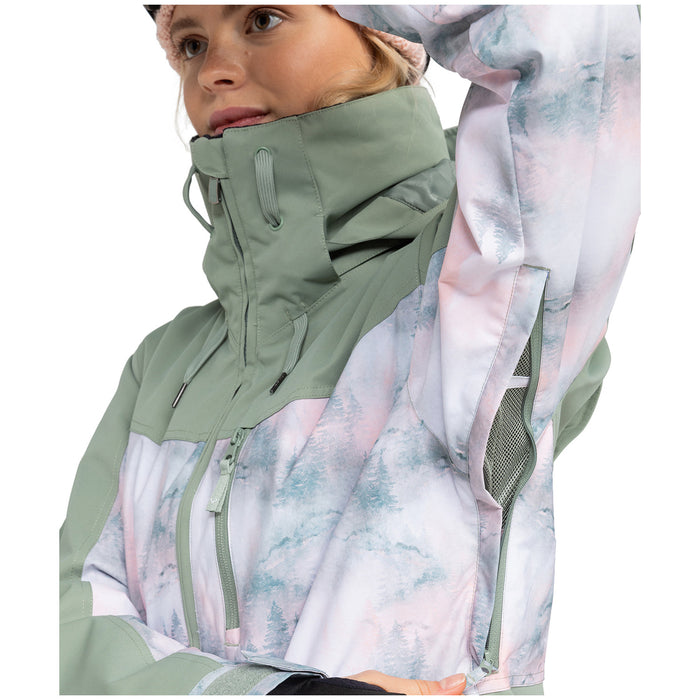 Roxy Presence Parka - Women's Sea Pine Mystery Fog