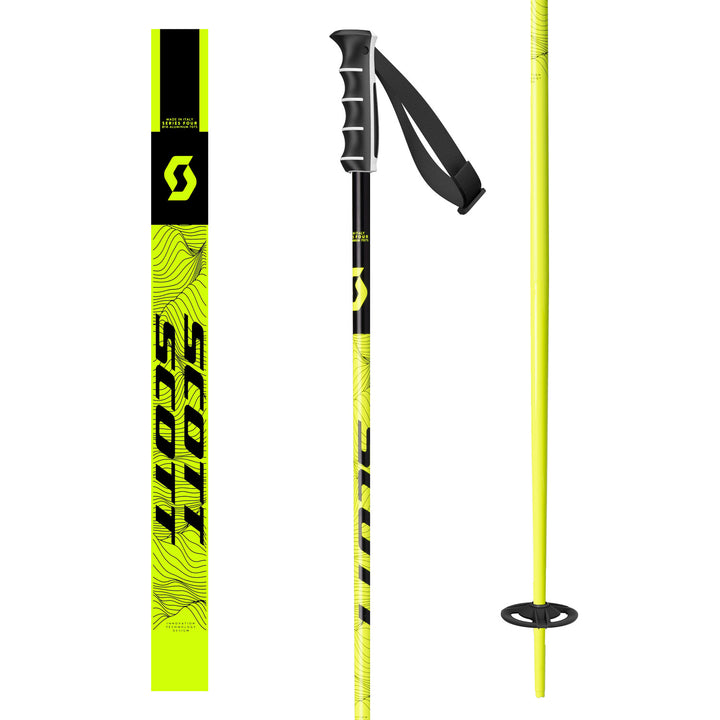 Scott Sea Ski Poles 2025 Neon Yellow