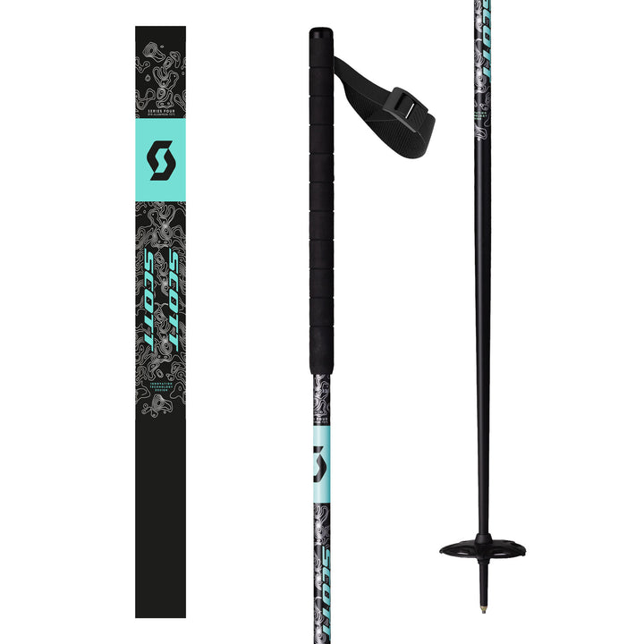 Scott Free 18 Ski Poles 2025 Black Matte