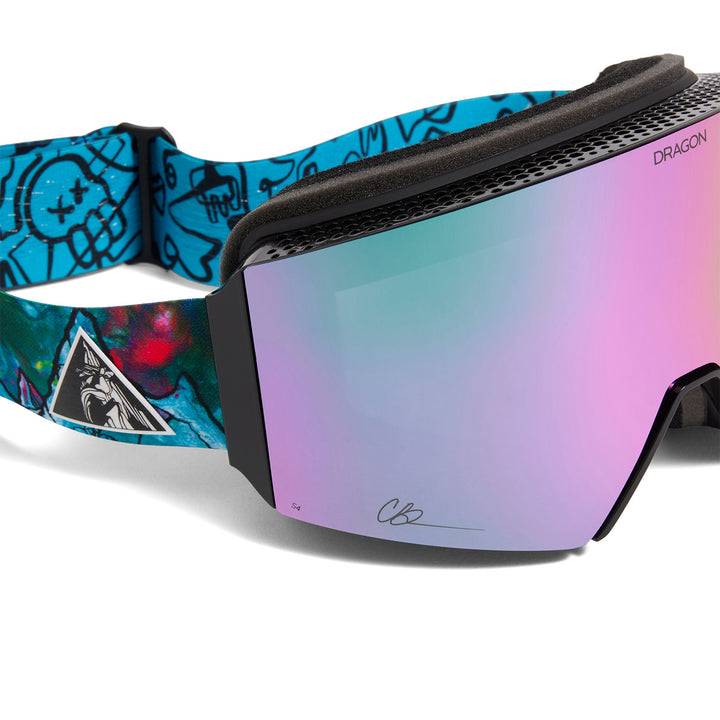 Dragon RVX MAG IR Benchetler Goggles Chris24/LumaLens Celeste Infrared + LumaLens Violet