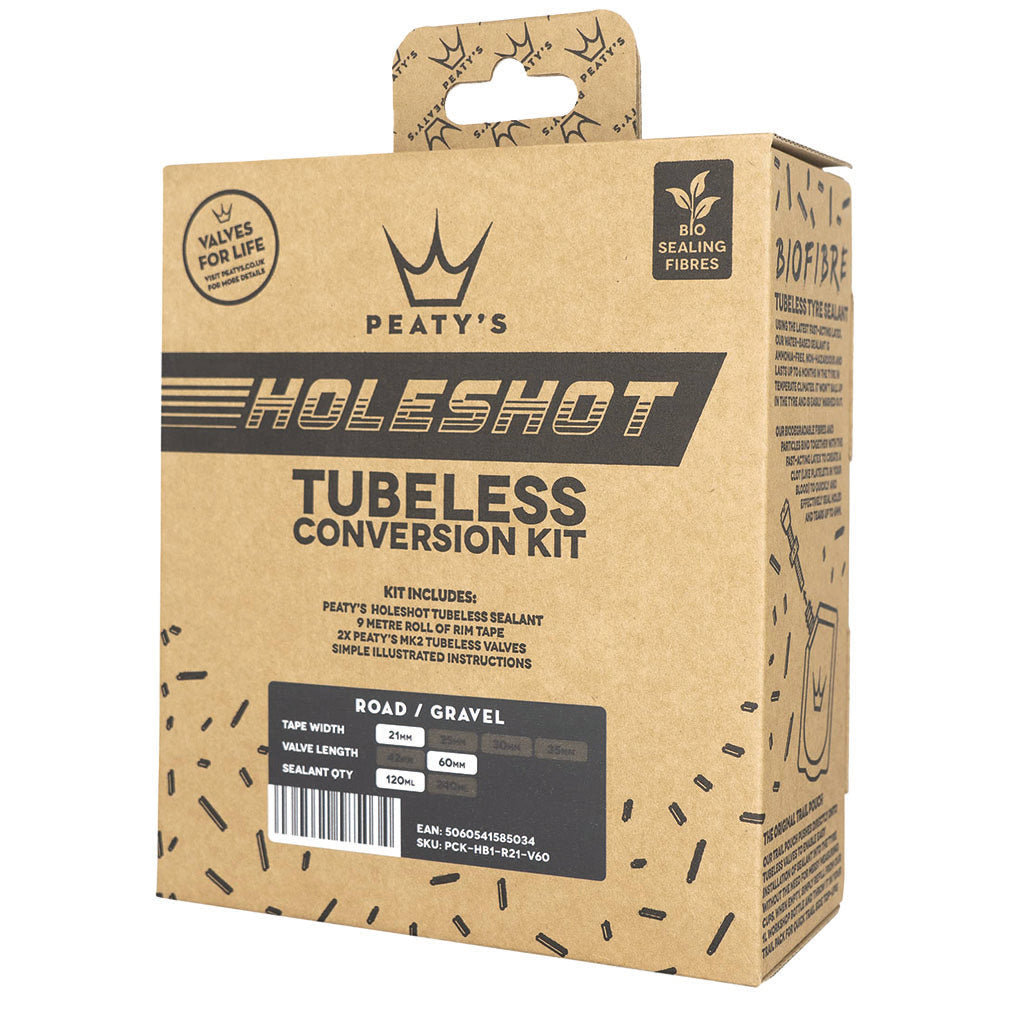 Peaty's Holeshot Tubeless Conversion Kit - 21mm (Road/Gravel)