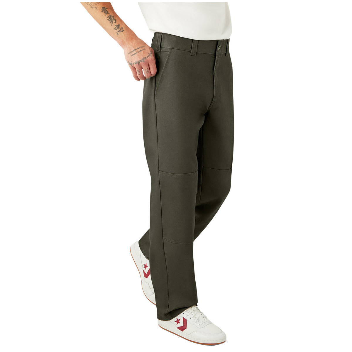 Dickies X Spitfire Double Knee Pants - Men's Olive Green