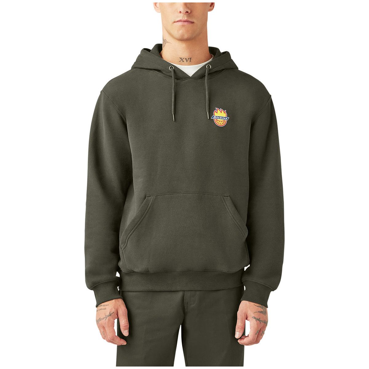 Dickies X Spitfire Hoodie - Men's Olive Green