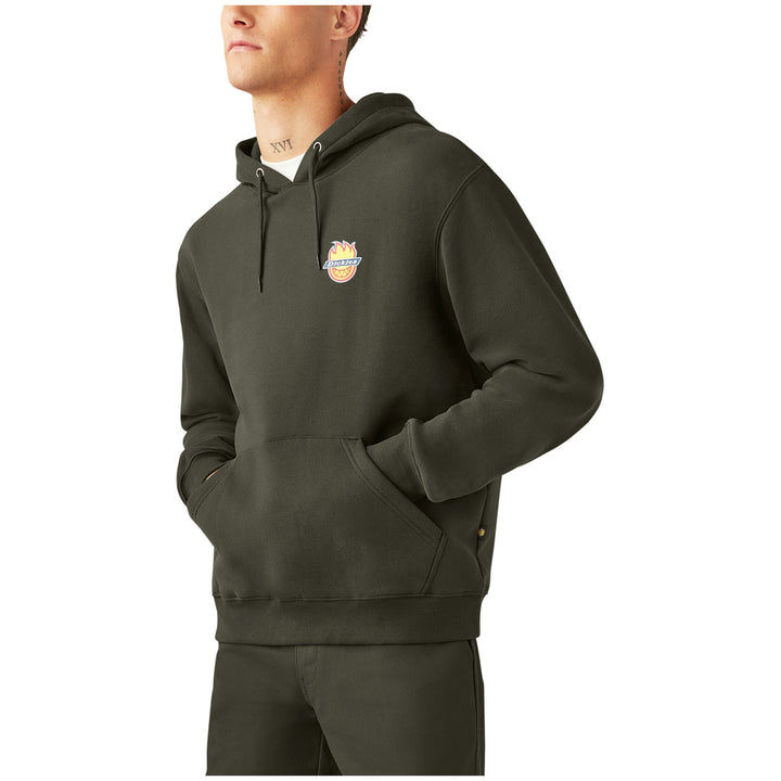 Dickies X Spitfire Hoodie - Men's Olive Green