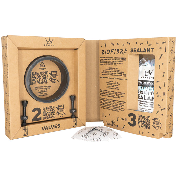 Peaty's Holeshot Tubeless Conversion Kit - 25mm (XC MTB)