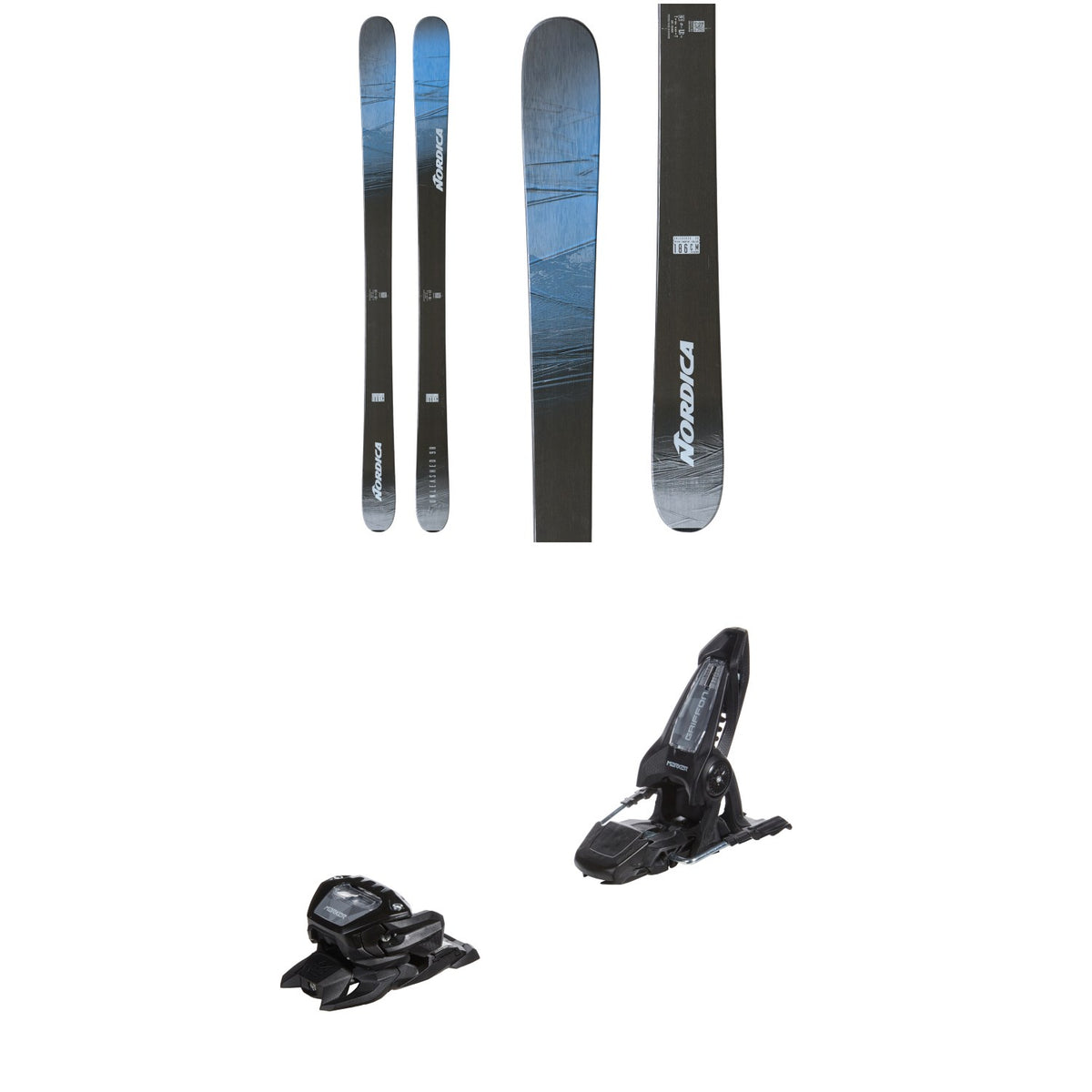 Nordica Unleashed 98 Ice Skis + Marker Griffon 13 ID Ski Bindings