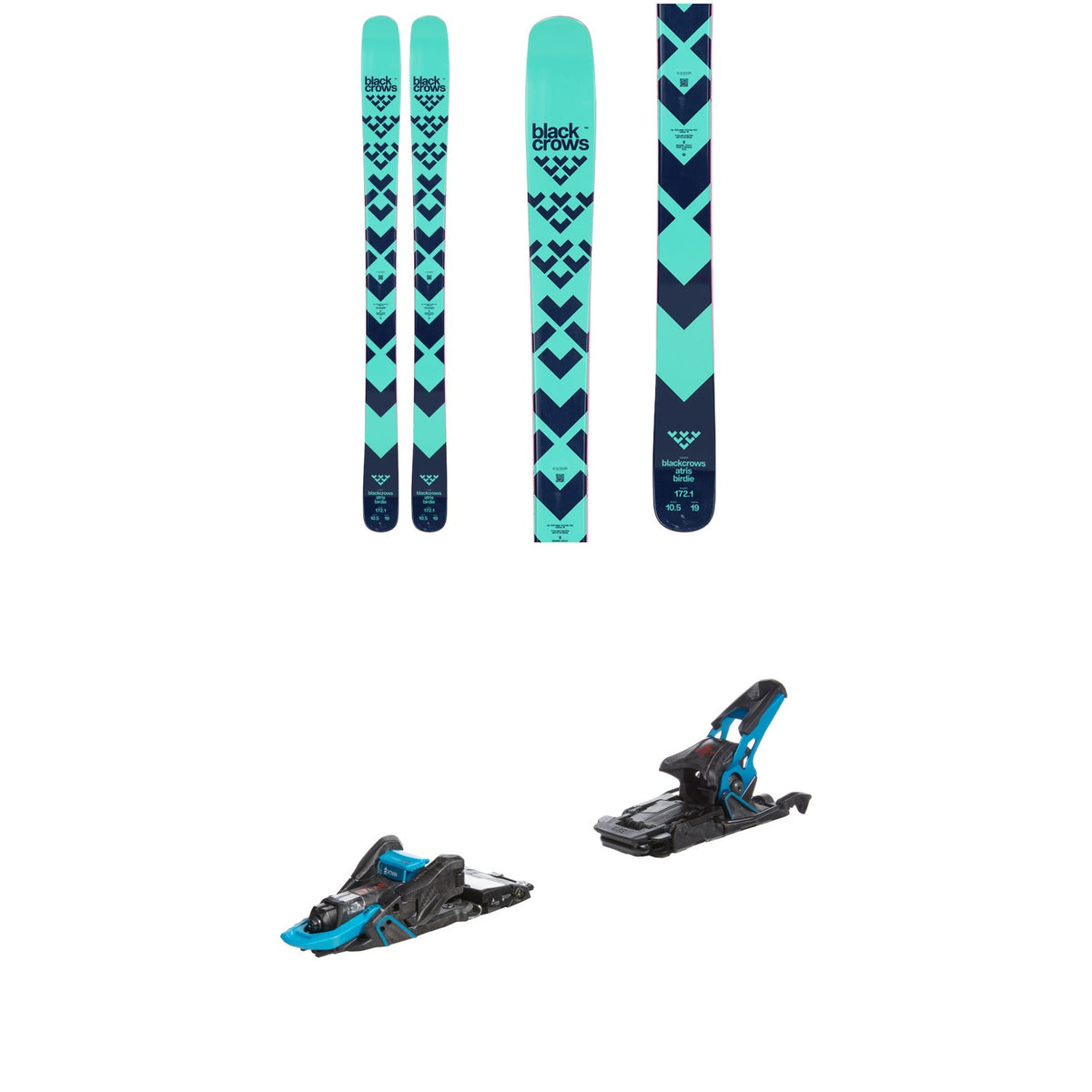 Black Crows Atris Birdie Skis - Women's + Salomon S/Lab Shift MNC 13 Alpine Touring Ski Bindings 2024