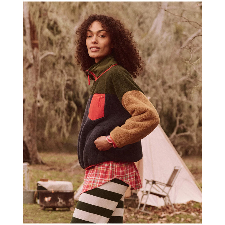 The Great Outdoors The Plush Colorblock Terrain Full Zip - Women's Mountain View & Midnight