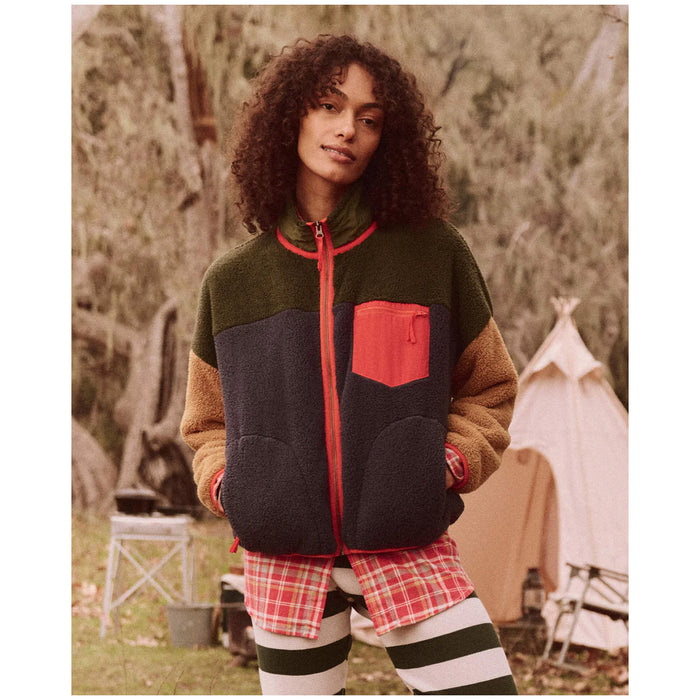 The Great Outdoors The Plush Colorblock Terrain Full Zip - Women's Mountain View & Midnight