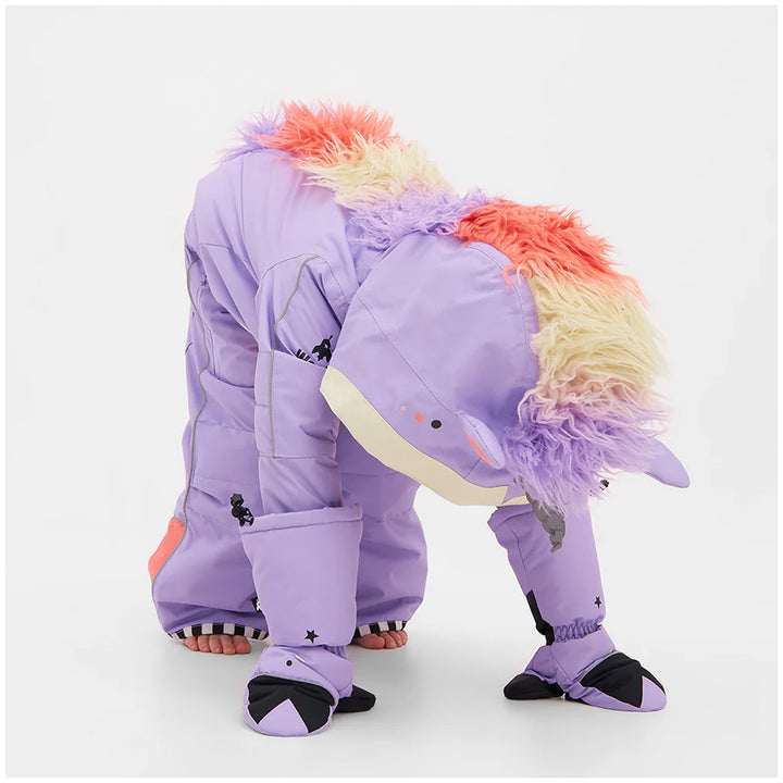 WeeDo funwear UNIDO Lila Unicorn Snowsuit - Kids' Purple