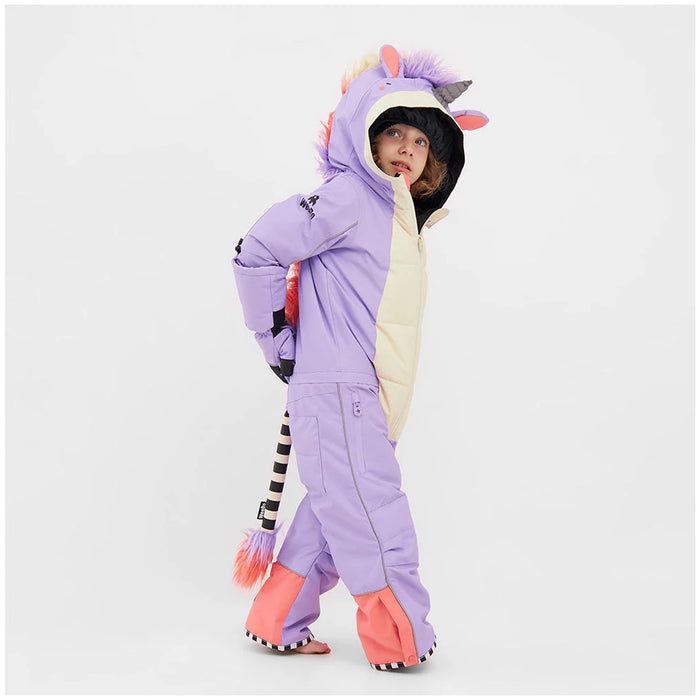 WeeDo funwear UNIDO Lila Unicorn Snowsuit - Kids' Purple