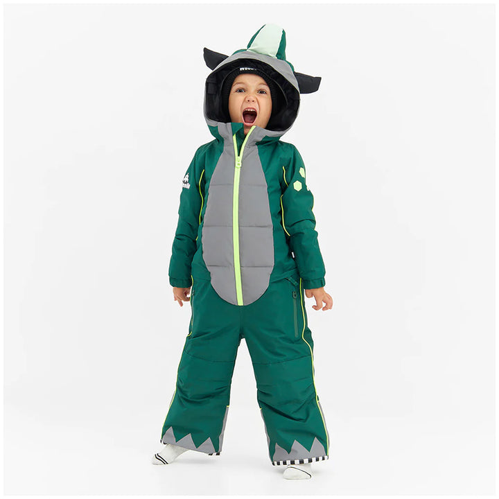WeeDo funwear MONDO Silver Monster Snowsuit - Kids' Green