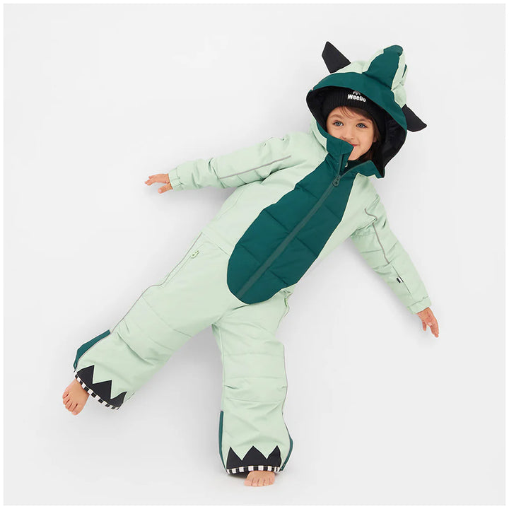 WeeDo funwear LILIDO Mint Monster Snowsuit - Kids' Mint Green