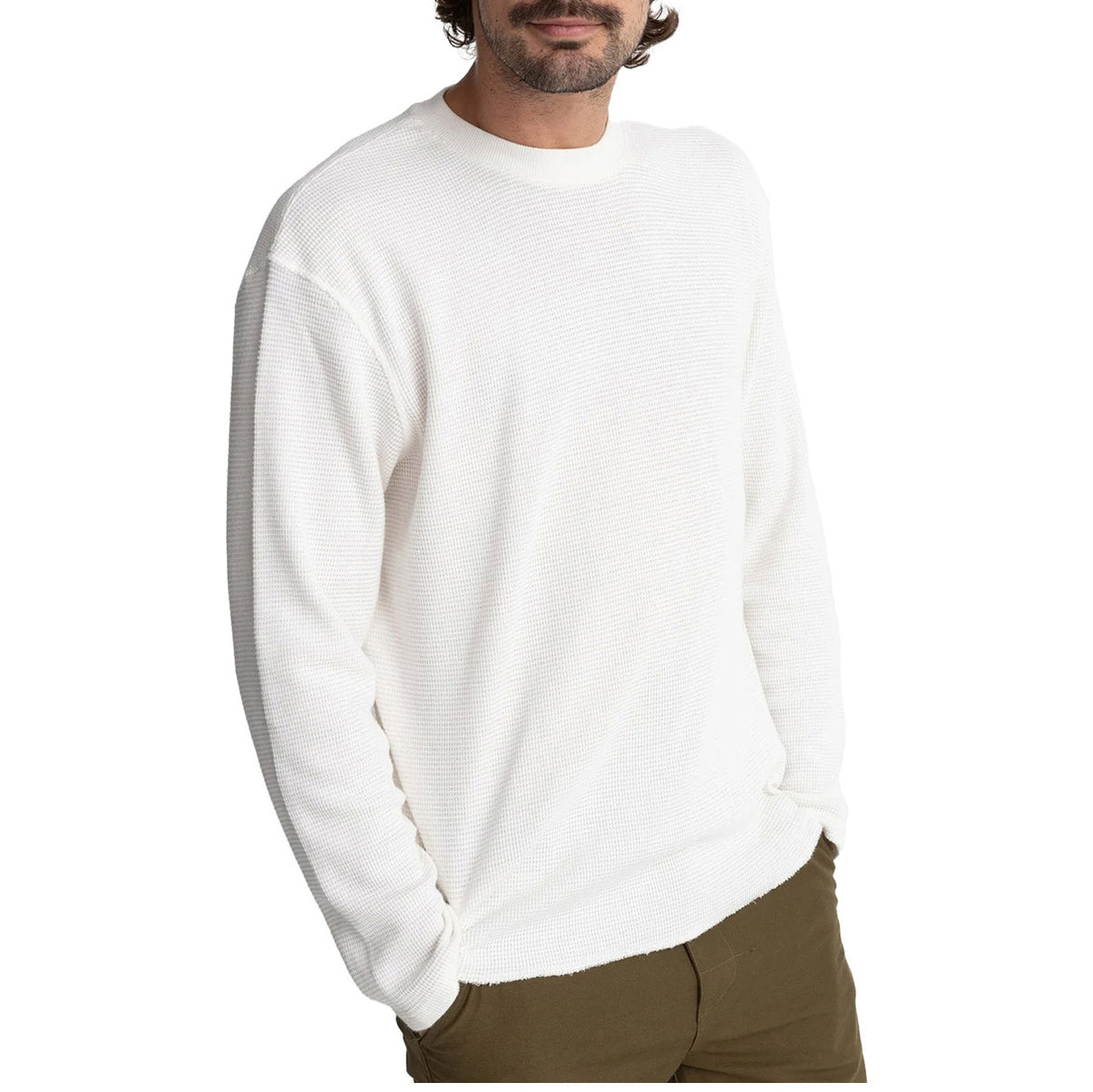 Rhythm Classic Waffle Knit - Men's Vintage White
