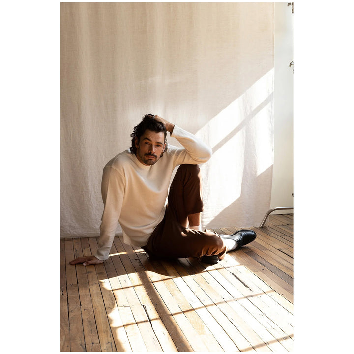 Rhythm Classic Waffle Knit - Men's Vintage White