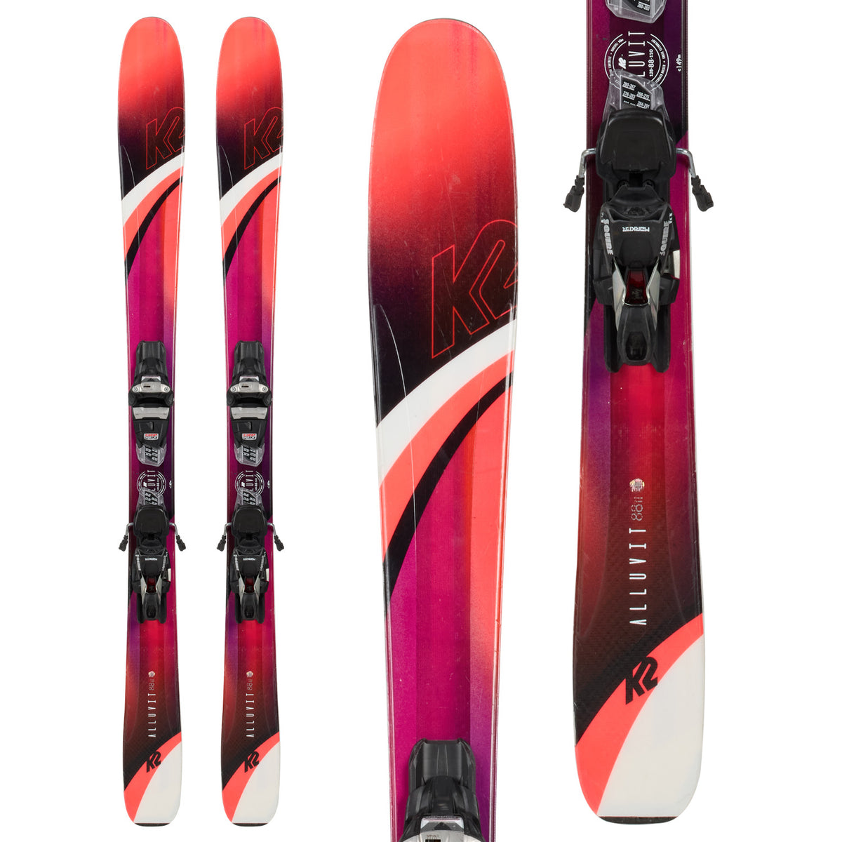 K2 Alluvit 88 Ti Ski + Marker Squire 11 Demo Bindings Skis - Women's 2019
