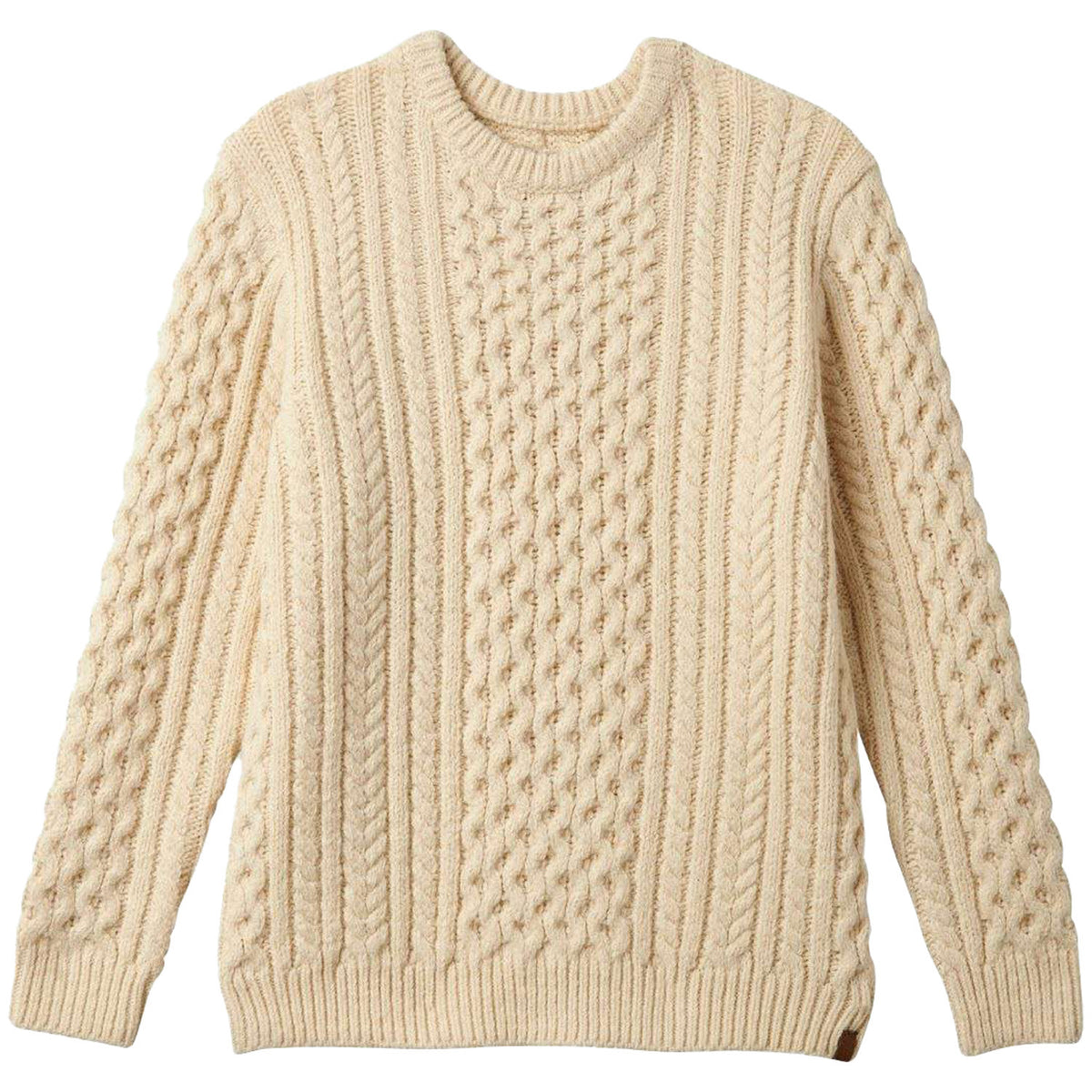 Brixton Classic Fisherman's Sweater - Unisex Oatmeal