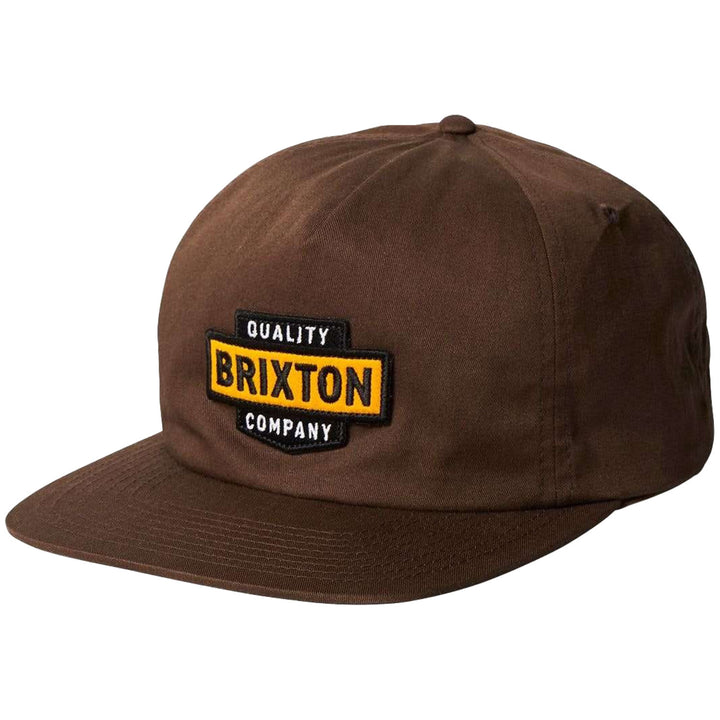 Brixton Osborn Snapback Hat Pinecone Brown