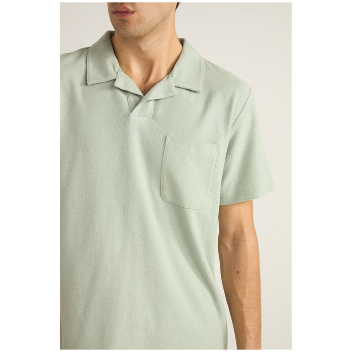 Rhythm Vintage Terry Polo - Men's Seafoam