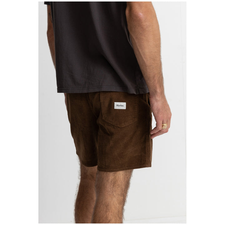 Rhythm Classic Cord Jam Shorts - Men's Chocolate