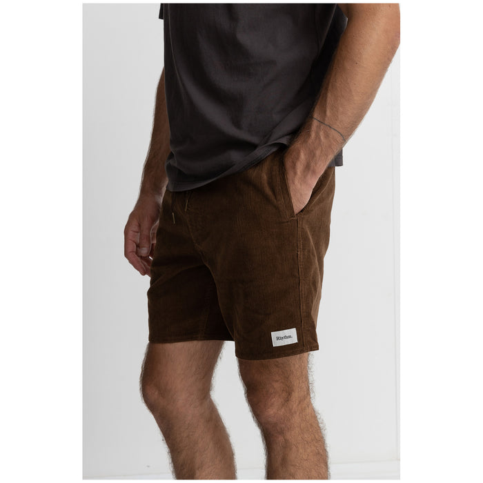 Rhythm Classic Cord Jam Shorts - Men's Chocolate