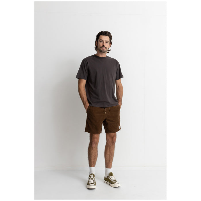 Rhythm Classic Cord Jam Shorts - Men's Chocolate
