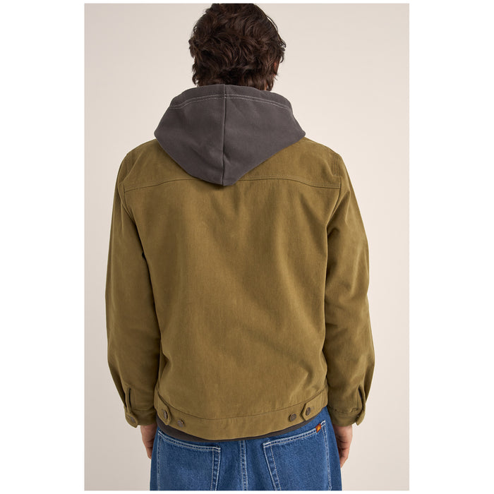 Rhythm Brushed Twill Trucker Jacket - Men's Olive