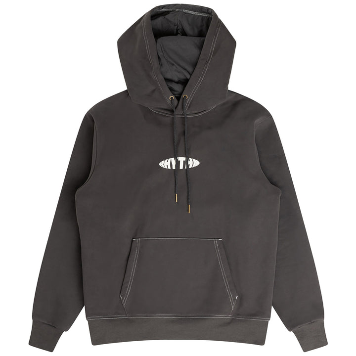 Rhythm Contrast Stitch Hoodie - Men's Charcoal