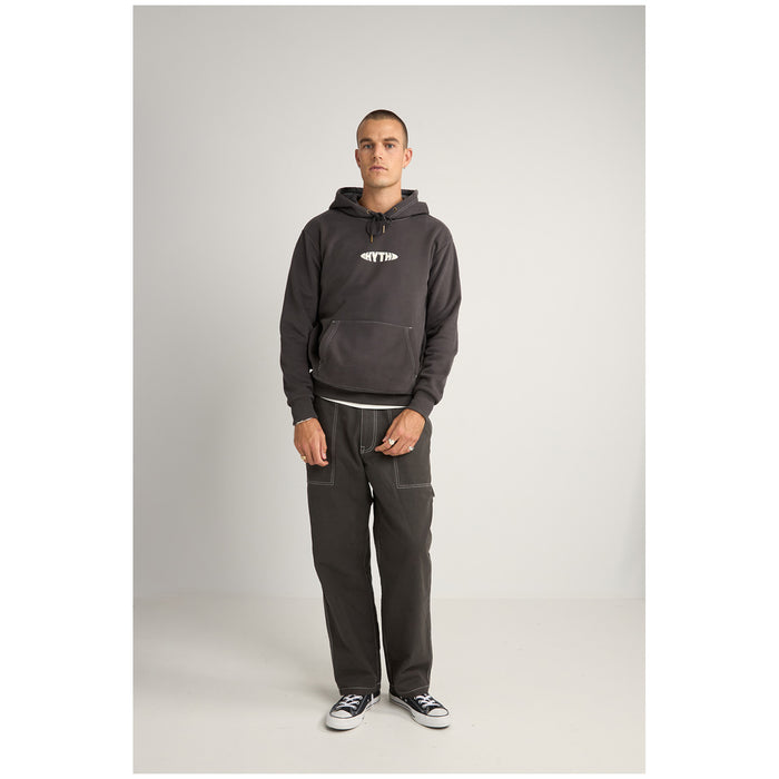 Rhythm Contrast Stitch Hoodie - Men's Charcoal