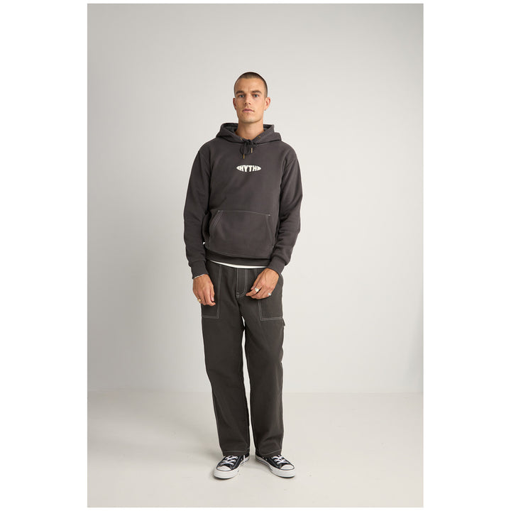 Rhythm Contrast Stitch Hoodie - Men's Charcoal