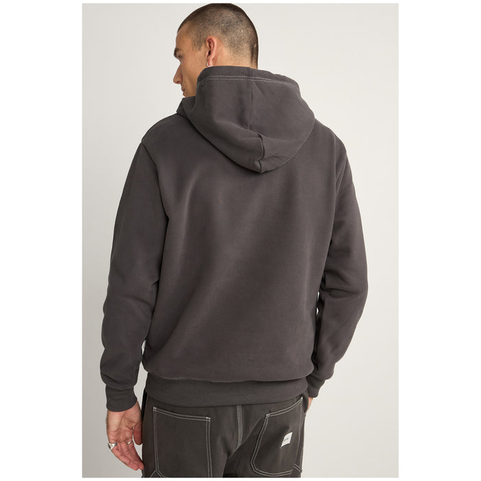 Rhythm Contrast Stitch Hoodie - Men's Charcoal