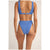 Rhythm Isla Rib Hi Banded Bikini Bottom - Women's Cornflower