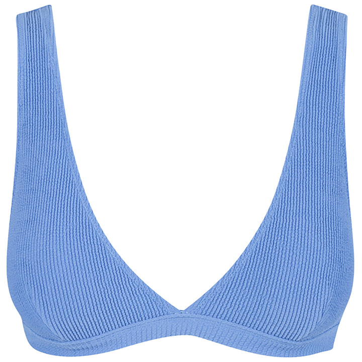 Rhythm Isla Rib Tall Tri Bikini Top - Women's Cornflower