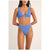 Rhythm Isla Rib Tall Tri Bikini Top - Women's Cornflower