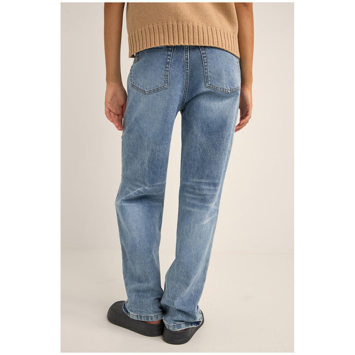 Rhythm Beyond Relaxed Leg Jeans - Women's Washed Blue