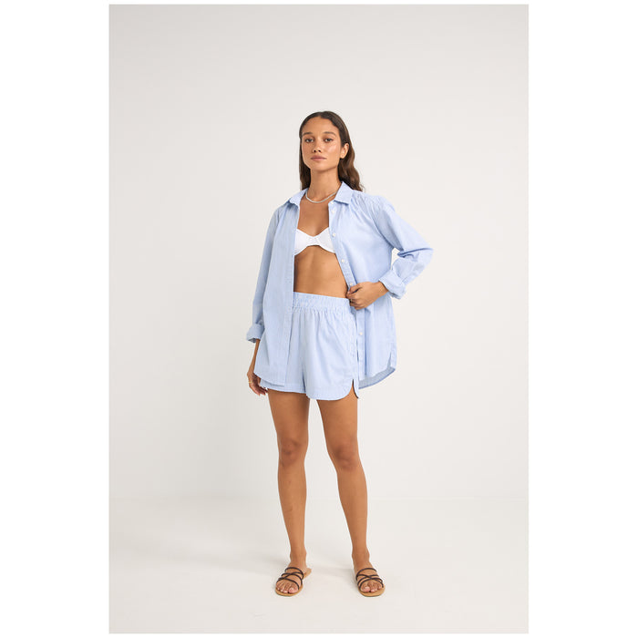 Rhythm Zephyr Stripe Shirt - Women's Blue