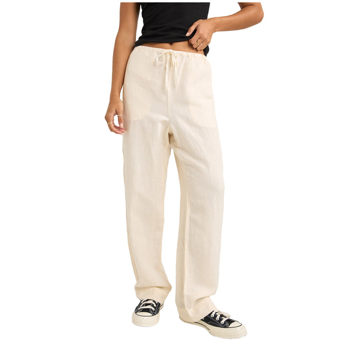 Rhythm Frankie Elastic Pants - Women's Cream