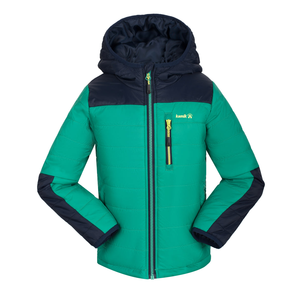 Kamik Canyon Jacket - Boys' Green/Midnight