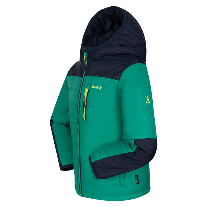 Kamik Canyon Jacket - Boys' Green/Midnight