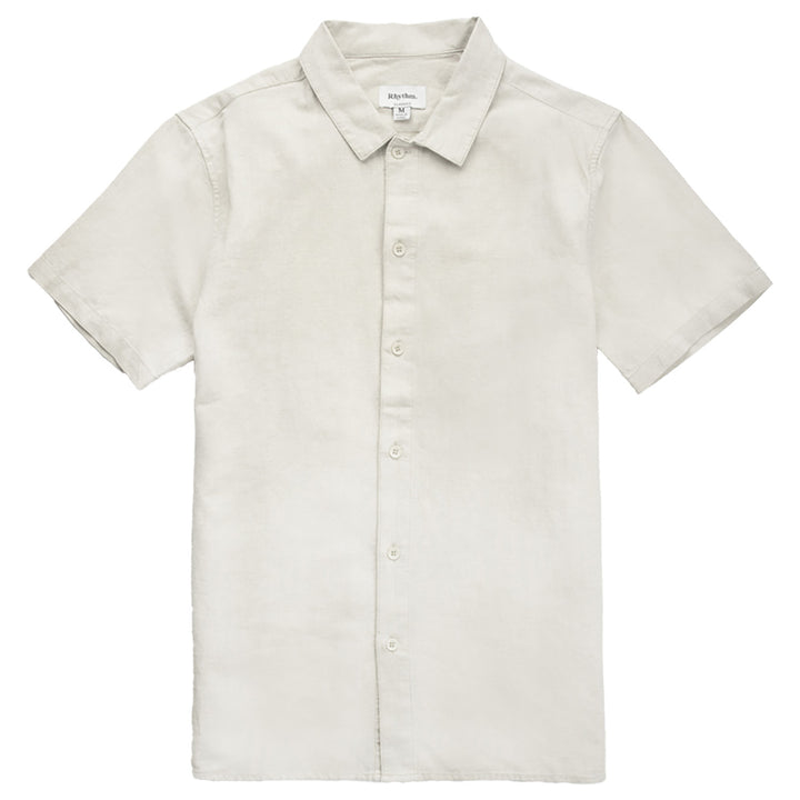 Rhythm Classic Linen Short-Sleeve Shirt - Men's Sand