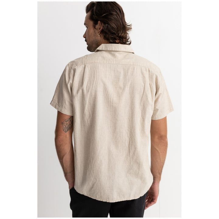 Rhythm Classic Linen Short-Sleeve Shirt - Men's Sand