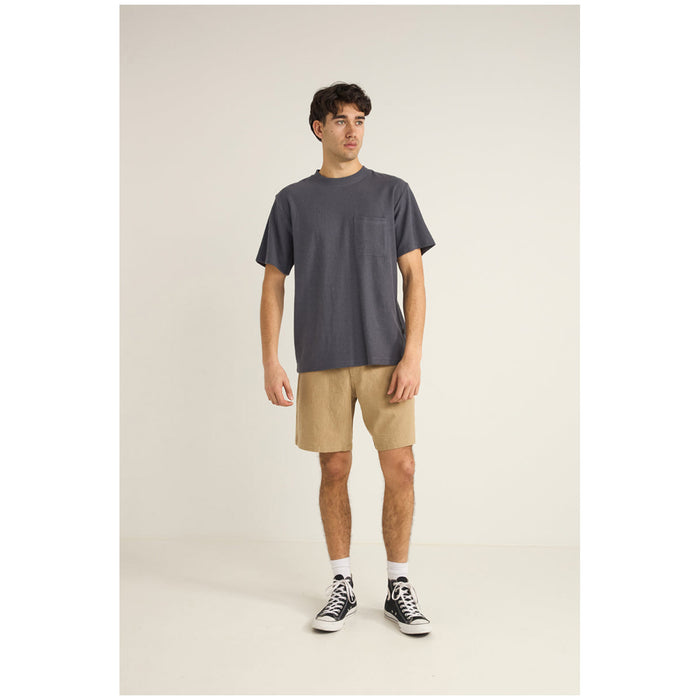 Rhythm Vintage Terry Short-Sleeve T-Shirt - Men's Vintage Navy