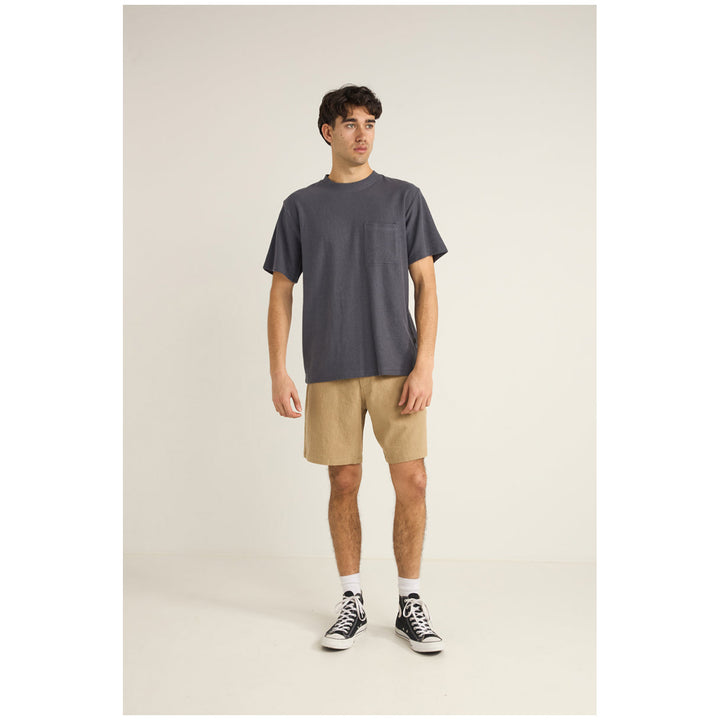 Rhythm Vintage Terry Short-Sleeve T-Shirt - Men's Vintage Navy