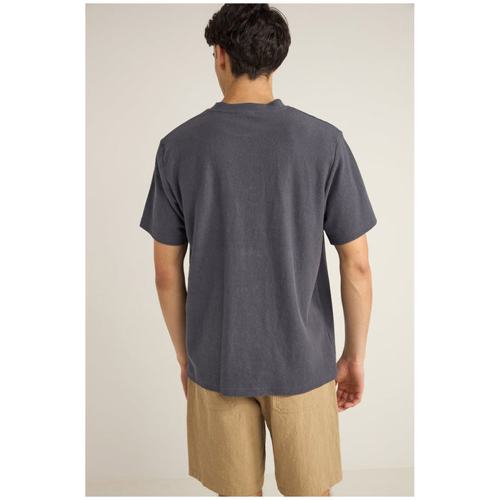 Rhythm Vintage Terry Short-Sleeve T-Shirt - Men's Vintage Navy