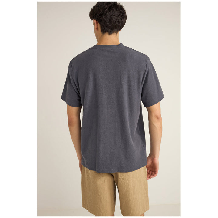 Rhythm Vintage Terry Short-Sleeve T-Shirt - Men's Vintage Navy