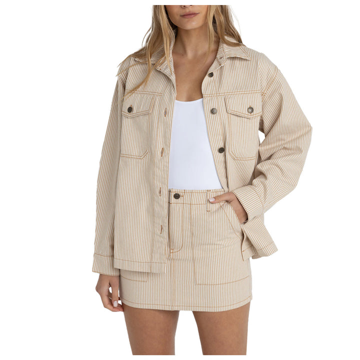 Rhythm Willa Stripe Jacket - Women's Sand