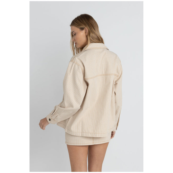 Rhythm Willa Stripe Jacket - Women's Sand