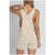 Rhythm Willa Stripe Short Overalls - Women's Sand