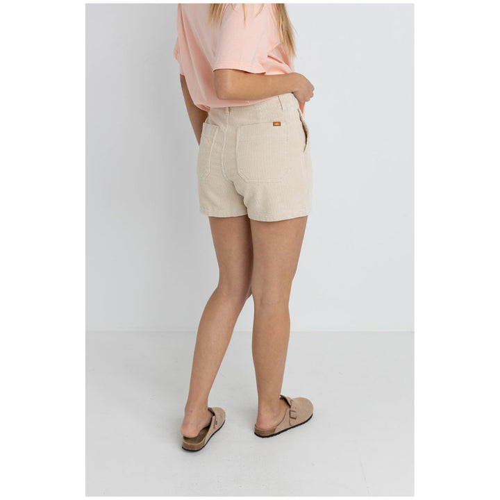 Rhythm Fatigue Corduroy Shorts - Women's Ecru
